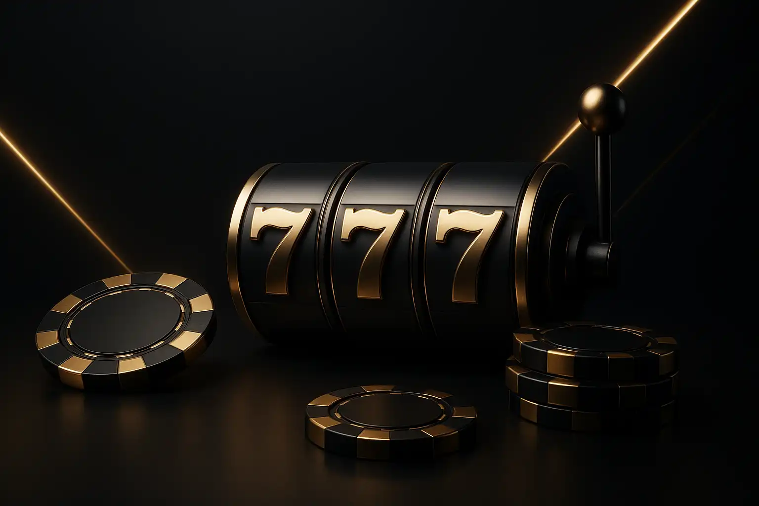 Norsemania Casino hero banner with slot reels and gold accents on a black background